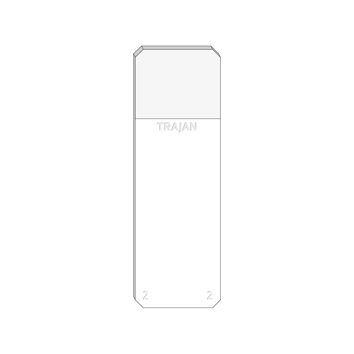 Trajan Scientific and Medical, Series 2 Adhesive Microscope Slides, White, Frost 20 mm, 75 mm x 25 mm