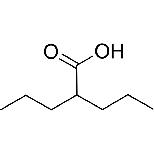 Valproic acid Chemische Struktur