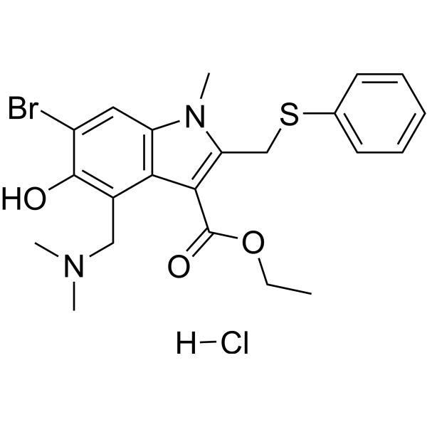 Umifenovir hydrochloride Chemische Struktur