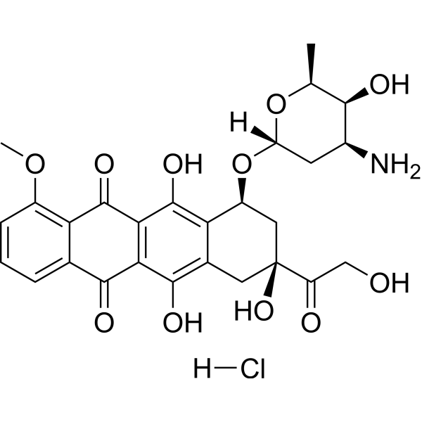 Doxorubicin hydrochloride Chemische Struktur