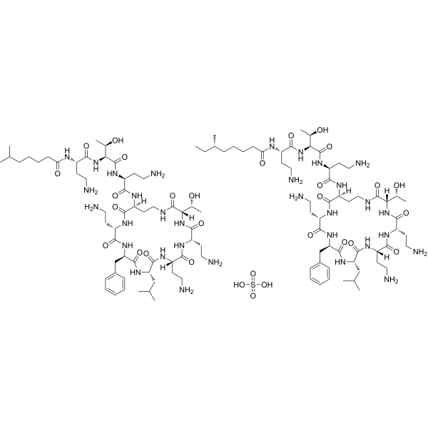 Polymyxin B Sulfate Chemische Struktur
