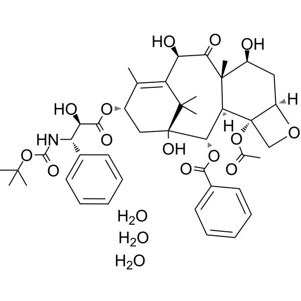 Docetaxel Trihydrate Chemische Struktur