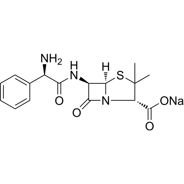 Ampicillin sodium Chemische Struktur