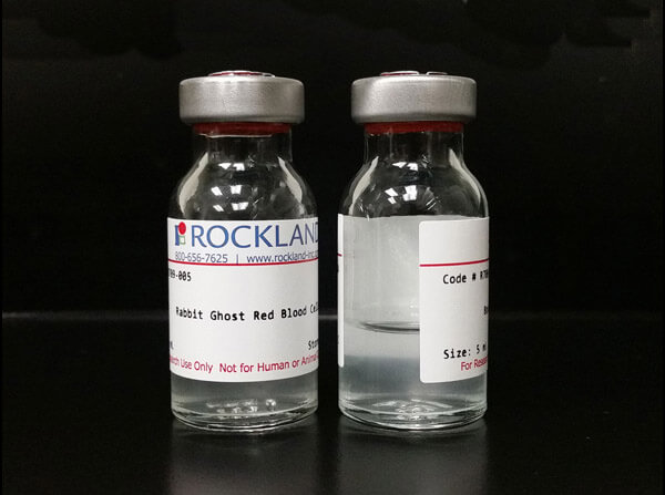Bottle of Rabbit Ghost Red Blood Cells